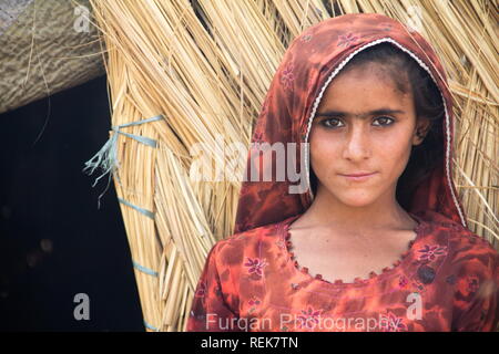 Un enfant de Sindh, Pakistan Banque D'Images