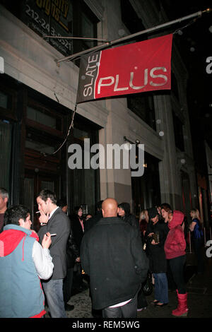 New York, NY - 16 avril : (extérieur) à l'exposition d'Art de bienfaisance pour les athlètes, une vente aux enchères & Anniversaire Célébration pour Galvin Jay à l'Ardoise, le lundi Banque D'Images