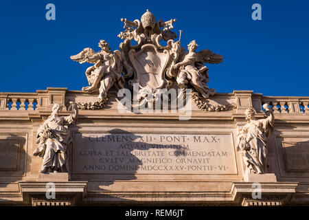 ROME, ITALIE - 06 janvier 2019 : la Fontaine de Trevi dans la ville de ROMA Banque D'Images