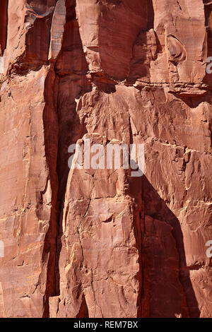 Visage de grès à Arches National Park, Moab nr, Utah, USA Banque D'Images