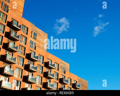 Apartment Building at Grenier Quai dans Leeds West Yorkshire Angleterre Banque D'Images