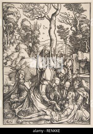 Les Lamentations. Artiste : Albrecht Dürer (Nuremberg, Allemagne Nuremberg 1471-1528). Fiche technique : Dimensions : 15 x 11 1/8 à 5/16. (38,9 x 28,3 cm). Date : n.d.. Musée : Metropolitan Museum of Art, New York, USA. Banque D'Images