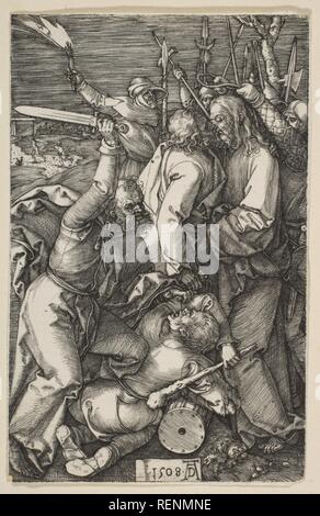 La trahison du Christ, de la Passion. Artiste : Albrecht Dürer (Nuremberg, Allemagne Nuremberg 1471-1528). Fiche Technique : Dimensions : 4 5/8 x 2 15/16 in. (11,7 × 7,4 cm). Date : 1508. Musée : Metropolitan Museum of Art, New York, USA. Banque D'Images