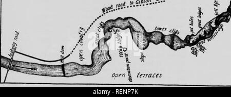 . Notes sur l'histoire naturelle et la physiographie du Nouveau-Brunswick [microform]. Sciences naturelles ; géomorphologie ; Géomorphologie ; l'histoire naturelle.  !" ? ^^^^^ j*a#  &gt ; ? ^^JlJJ H C.b-^. sable eau torrentielles-cours complètement son hlls Hoor. Dans la plupart des égards, il ressemble de façon frappante la célèbre gorge de la Grand Falls du fleuve Saint-Jean, même si bien sûr beaucoup plus petite. Puis il tourne brusquement à angle droit vers la gauche, après quoi il wiaens c. peu, les murs tombent un peu, et le streanx. Veuillez noter que ces images sont extraites de la page numérisée des images qui peuvent avoir été numériquement en Banque D'Images