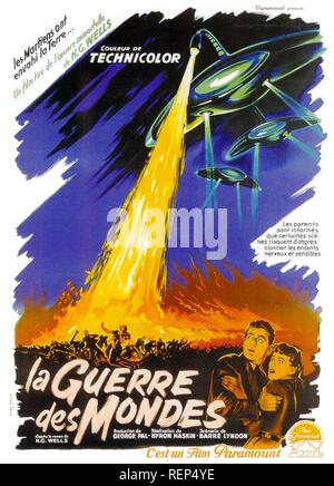 La Guerre des Mondes USA Année : 1953 Réalisateur : Byron Haskin Poster (Fr) Banque D'Images