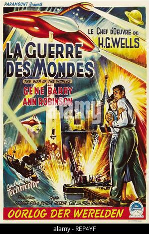 La Guerre des Mondes USA Année : 1953 Réalisateur : Byron Haskin Poster (Bel) Banque D'Images