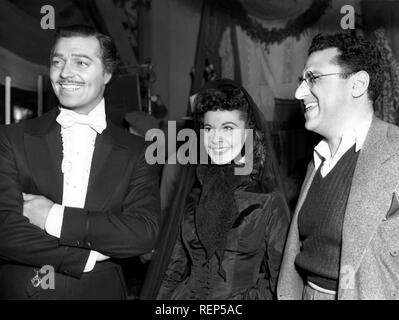 Autant en emporte le vent Année : 1939 USA Réalisateur : Victor Fleming Vivien Leigh, Clark Gable, David O. Selznick Shooting photo Banque D'Images