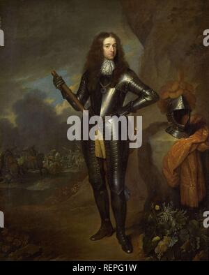 Guillaume III (1650-1702), Prince d'Orange et depuis 1689, le roi d'Angleterre. Dating : 1670 - 1733. Dimensions : H 80 cm × w 64 cm. Musée : Rijksmuseum, Amsterdam. Auteur : Caspar Van (copie d'après). Jan van Huchtenburg (attribué à). Huguet, CASPAR. Banque D'Images