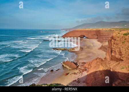 Legzira beach, Maroc Banque D'Images