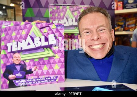 Londres, Royaume-Uni. 22 janvier, 2019. Warwick Davies,asile Stand,le salon du jouet, Kensington Olympia,Londres,Crédit : michael melia/Alamy Live News Banque D'Images