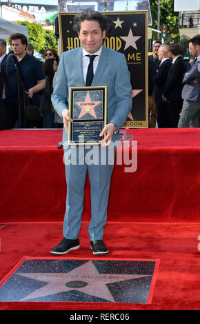 Los Angeles, USA. 22 janvier, 2019. LOS ANGELES, CA. 22 janvier 2019 : Gustavo Dudamel lors d'une cérémonie où l'orchestre Gustavo Dudamel a reçu une étoile sur le Hollywood Walk of Fame. Photo Credit : Paul Smith/Alamy Live News Banque D'Images