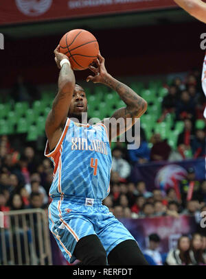 Chengdu, Chengdu, Chine. 23 Jan, 2019. Chengdu, Chine Xinjiang Guanghui-défaites de l'équipe de basket-ball à Wuliangjinzun Sichuan 111-91 2018/19 ABC à Chengdu, dans le sud-ouest de ChinaÃ¢â€ Province du Sichuan. Crédit : SIPA Asie/ZUMA/Alamy Fil Live News Banque D'Images