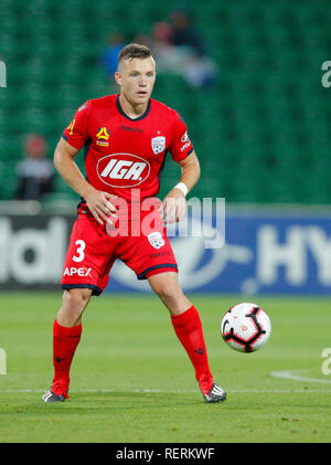 L'HBF Park, Perth, Australie. 23 Jan, 2019. Une Ligue de football, Perth Glory versus Adelaide United ; Scott Galloway d'Adelaide United Credit : Action Plus Sport/Alamy Live News Banque D'Images