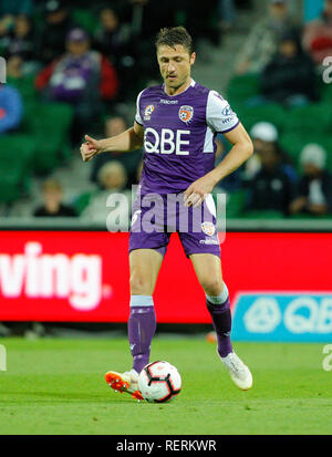 L'HBF Park, Perth, Australie. 23 Jan, 2019. Une Ligue de football, Perth Glory versus Adelaide United ; Dino Djulbic du Perth Glory : Action Crédit Plus Sport/Alamy Live News Banque D'Images