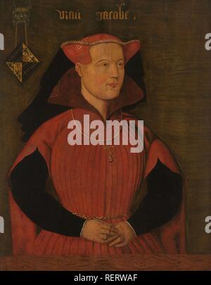 Portrait de Jacoba de Bavière, comtesse de Hollande et de Zélande (Jacqueline, comtesse de Hainaut). Dating : après c. 1480. Lieu : Nord des Pays-Bas. Mesures : support : H 64 cm × 50 cm ; w d 5 cm. Musée : Rijksmuseum, Amsterdam. Banque D'Images