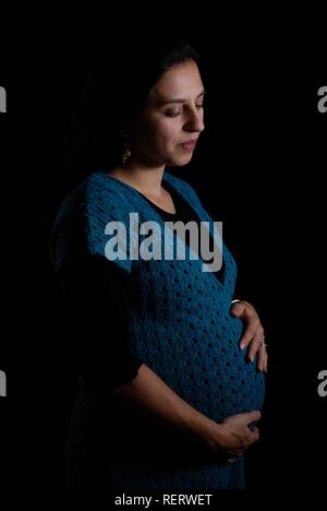 Portrait d'une femme enceinte Banque D'Images