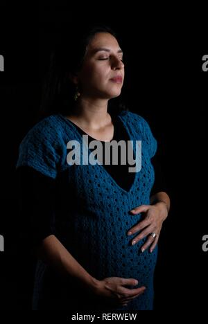 Portrait d'une femme enceinte Banque D'Images