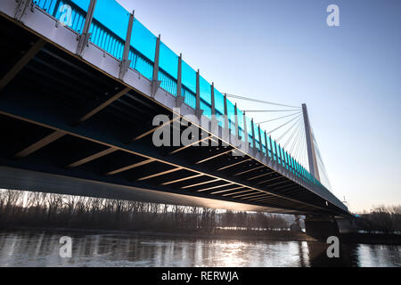 Raiffeisenbrücke bridge Neuwied Rheinland-pfalz allemagne Banque D'Images