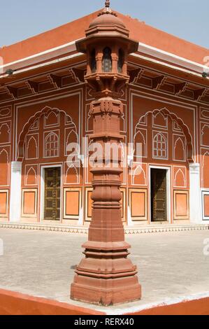 Ville de Jaipur Palace de Jai Singh II, le Diwan-i-Khas, salle de l'audience privée, le Rajasthan, l'Inde, l'Asie du Sud Banque D'Images