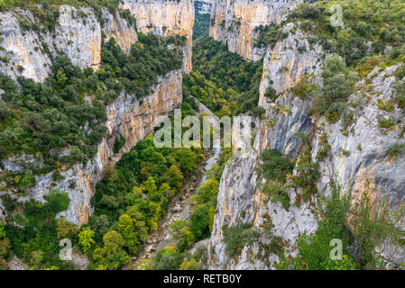 Foz de Arbayun, parc naturel dans la région de Navarre, Espagne Banque D'Images