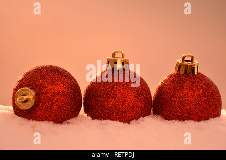 Ornements d'arbre de Noël Banque D'Images
