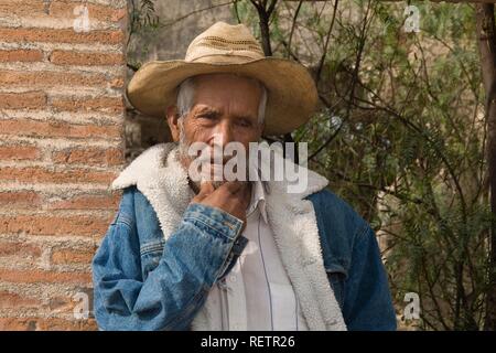 Le vieil homme, minéral de Possos, Province de Guanajuato, Mexique Banque D'Images