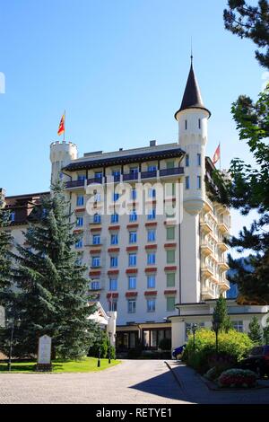 Grand Hotel Palace Hôtel de Gstaad, Oberland Bernois, Suisse, Europe Banque D'Images