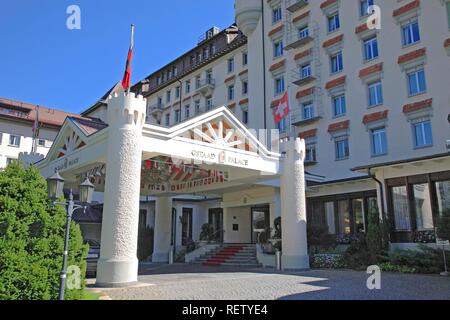 Grand Hotel Palace Hôtel de Gstaad, Oberland Bernois, Suisse, Europe Banque D'Images