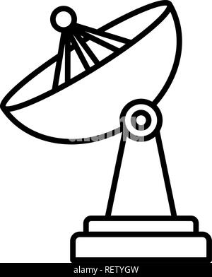 Antenne satellite icône sur fond blanc, vector illustration Illustration de Vecteur