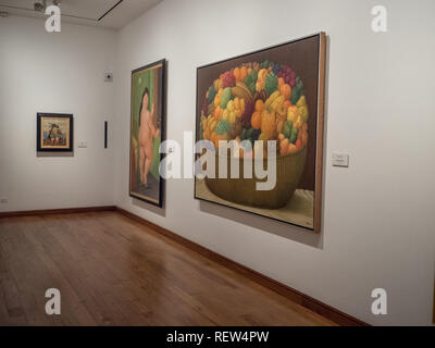 Bogota, Colombie, 23 Novembre 2018 : Intérieur de la Musée Botero, maître colombien. Banque D'Images