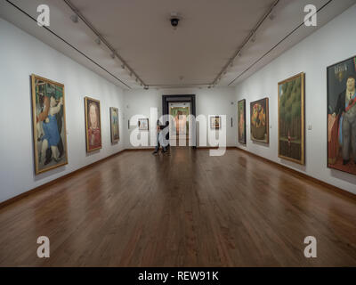 Bogota, Colombie, 23 Novembre 2018 : Intérieur de la Musée Botero, maître colombien. Banque D'Images