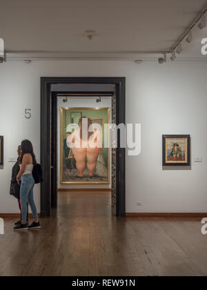 Bogota, Colombie, 23 Novembre 2018 : Intérieur de la Musée Botero, maître colombien. Banque D'Images