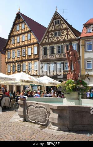 Place du Square, Bad Mergentheim an der Tauber, Bade-Wurtemberg Banque D'Images