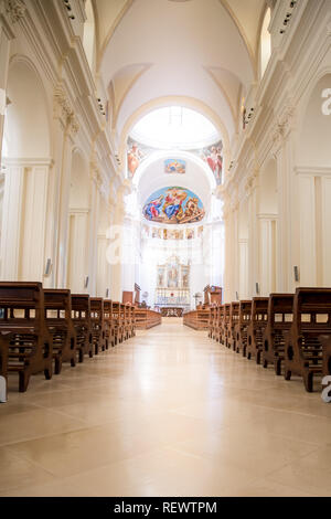 Noto, Sicile, Italie / Décembre 2018 : Basilica Minore di San Nicolò à Noto, la cathédrale de Noto est une cathédrale catholique romaine dans la région de Noto en Sicile, Italie. Sa Banque D'Images