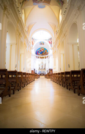 Noto, Sicile, Italie / Décembre 2018 : Basilica Minore di San Nicolò à Noto, la cathédrale de Noto est une cathédrale catholique romaine dans la région de Noto en Sicile, Italie. Sa Banque D'Images