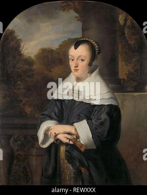 Maria Rey (1630/31-1703). Femme de Roelof Meulenaer. Dating : 1650. Dimensions : h 118 cm × w 96,5 cm ; d 7 cm. Musée : Rijksmuseum, Amsterdam. Auteur : Ferdinand Bol. Banque D'Images