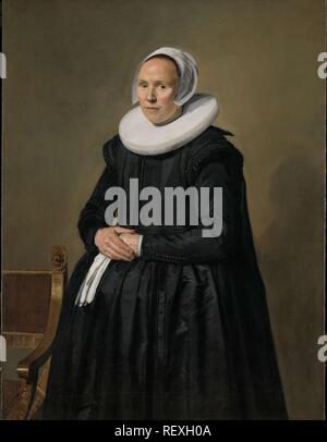 Portrait d'Feyntje van Steenkiste. Portrait d'Feyntje van Steenkiste (1603/04-1640). Dating : 1635. Mesures : support : h 123 cm × w 93 cm ; d 9,5 cm. Musée : Rijksmuseum, Amsterdam. Auteur : Frans Hals. Banque D'Images