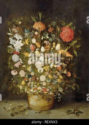 Nature morte avec fleurs. Dating : 1600 - 1630. Dimensions : H 113,7 cm × w 86,4 cm. Musée : Rijksmuseum, Amsterdam. Auteur : Jan Brueghel (I) (atelier de). JAN BRUEGHEL, L'aîné. Bruegel l'Ancien, jan. Banque D'Images