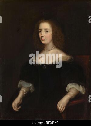 Portrait d'Anna van den Corput (1599-1645). Femme de Jacob de Witt. Dating : 1630 - avant 1645. Lieu : Nord des Pays-Bas. Dimensions : H 41 cm × w 31,5 cm. Musée : Rijksmuseum, Amsterdam. Auteur : anonyme (COPIE D'après). Banque D'Images