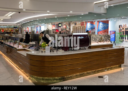 Birleys's sandwich compteur, Canary Wharf, London Banque D'Images