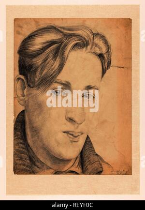 Zelfportret, septembre 1942. Van Zelfportretten Cor van Teeseling (titre de la série). Rapporteur pour avis : Cor van Teeseling. Dating : Sep-1942. Lieu : Amsterdam. Dimensions : H 35,0 cm × w 26,5 cm. Musée : Rijksmuseum, Amsterdam. Banque D'Images