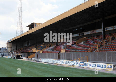 Vue générale du terrain de football de Hull City FC, Boothferry Park, Hull, East Riding of Yorkshire, photographié le 16 juillet 1991 Banque D'Images