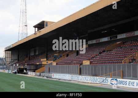 Vue générale du terrain de football de Hull City FC, Boothferry Park, Hull, East Riding of Yorkshire, photographié le 16 juillet 1991 Banque D'Images