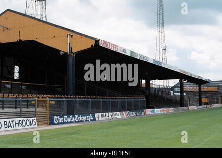 Vue générale du terrain de football de Hull City FC, Boothferry Park, Hull, East Riding of Yorkshire, photographié le 16 juillet 1991 Banque D'Images