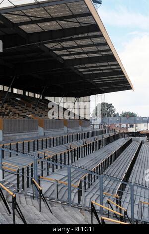 Vue générale du terrain de football de Hull City FC, Boothferry Park, Hull, East Riding of Yorkshire, photographié le 16 juillet 1991 Banque D'Images