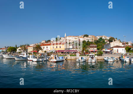 La Croatie, Istrie, Vrsar, port d'accueil Banque D'Images