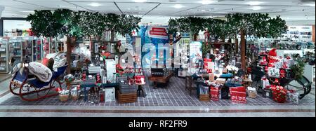 Décoration de Noël, les ministères department store, Munich, Bavière, Allemagne Banque D'Images