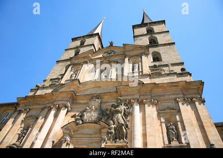 Monastère Saint Michel, Michelsberg, Bamberg, Haute-Franconie, Bavière Banque D'Images