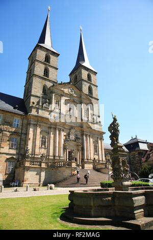 Monastère Saint Michel, Michelsberg, Bamberg, Haute-Franconie, Bavière Banque D'Images