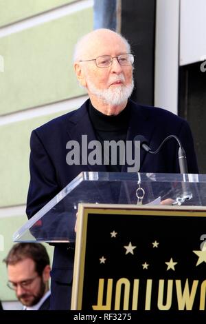 Los Angeles, CA, USA. 22 janvier, 2019. John Williams à la cérémonie d'intronisation pour l'étoile sur le Hollywood Walk of Fame pour Gustavo Dudamel, Hollywood Boulevard, Los Angeles, CA, 22 janvier 2019. Credit : Priscilla Grant/Everett Collection/Alamy Live News Banque D'Images